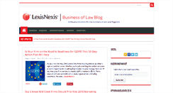 Desktop Screenshot of businessoflawblog.com