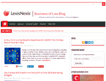 Tablet Screenshot of businessoflawblog.com